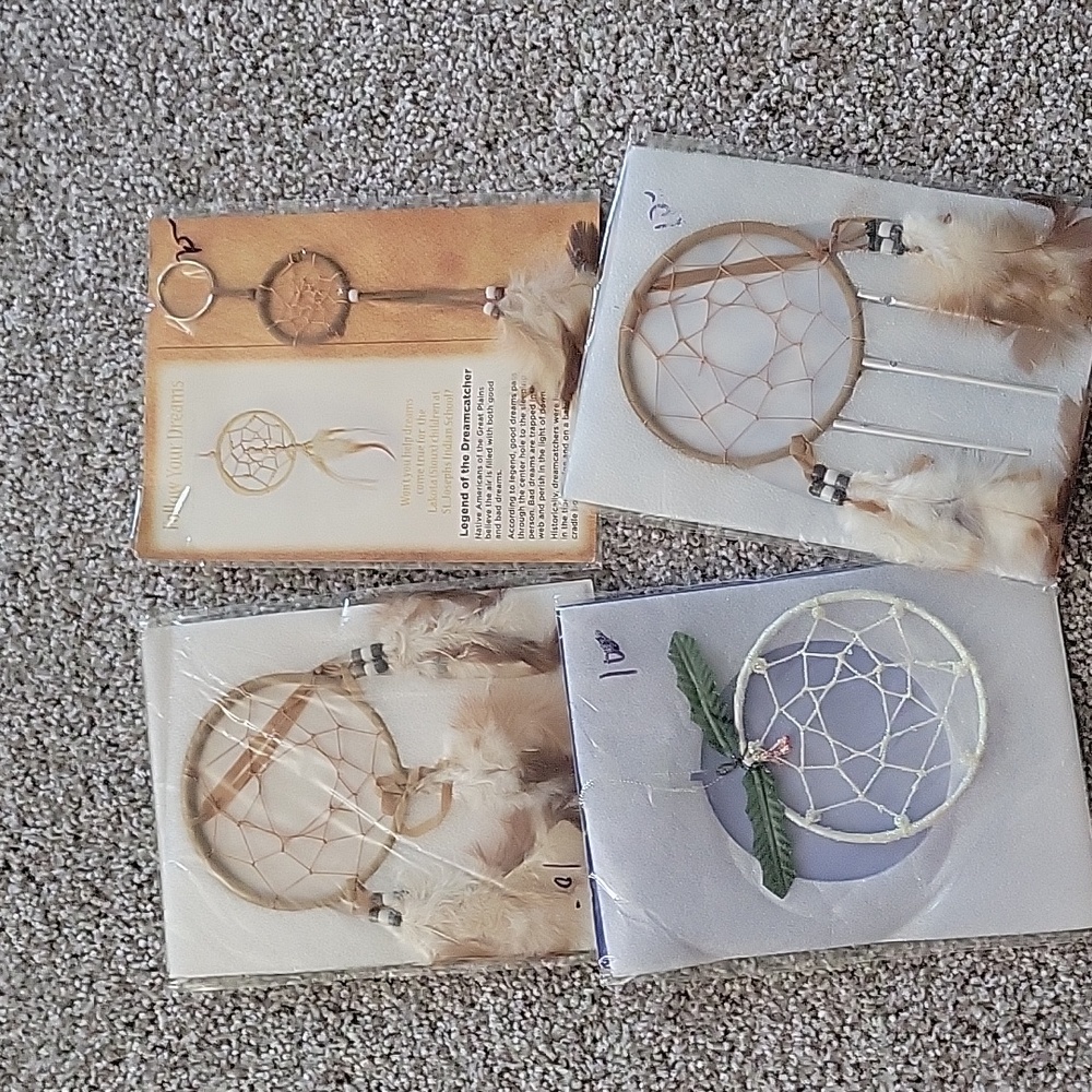 Bundle of 4 Native American dream catchers